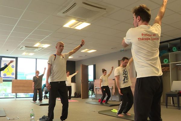 Une séance de thérapie sportive à Toulouse. 