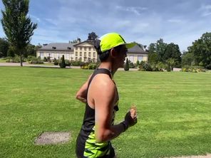 Une équipe d'Alsaciens s'est entraînée mardi 6 août 2024 au parc de l'Orangerie avant le Marathon pour tous de Paris.