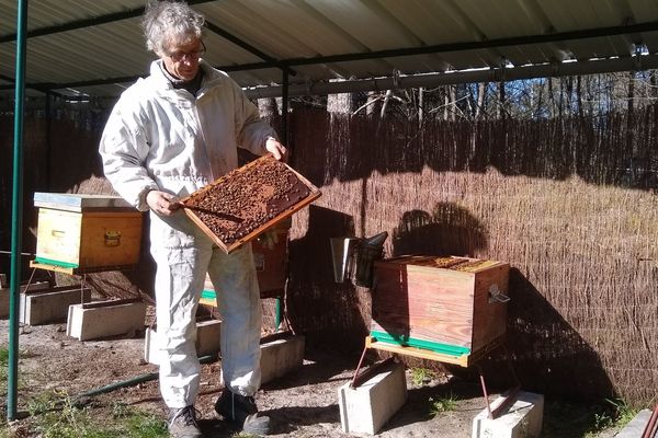 Bernard Gaucher apiculteur professionnel à Yvoy-le-Marron dans le Loir-et-Cher