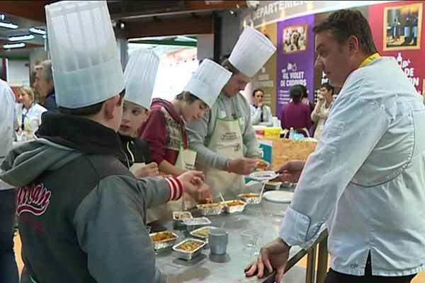 Les plus jeunes étaient parmi les premiers visiteurs du salon Régal. 