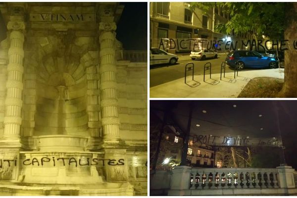 Six banderoles ont été accrochées dans les rues de Besançon dans la nuit de dimanche à lundi.