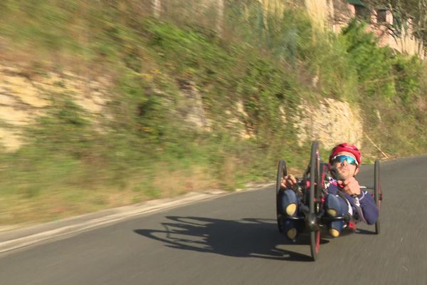 Le corrézien Mathieu Bosredon, champion de handbike, se prépare pour les Olympiades de Tokyo 2021