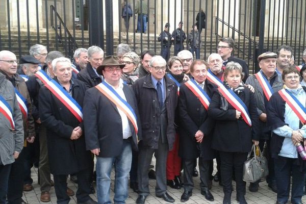 Manifestation de soutien à Daniel Amblevert à Bordeaux, le 16/12/14