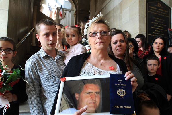 Pascale Liénard et sa famille.