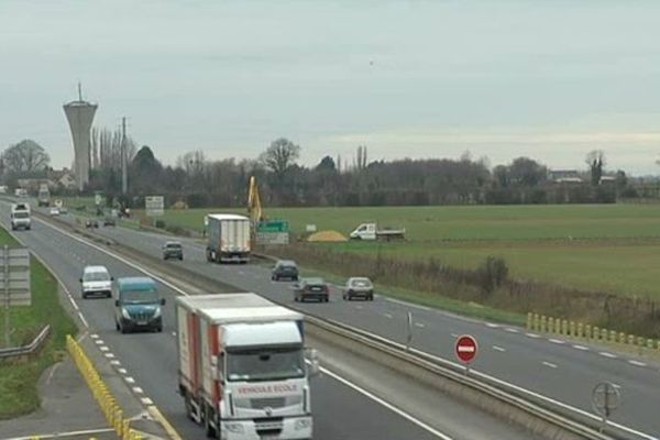 La RN 13 du côté de Loucelles