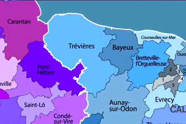 Le nouveau canton de Trévières résulte de l'addition des intercoms de Balleroy-Mollay Littry, Trévières et Isigny.