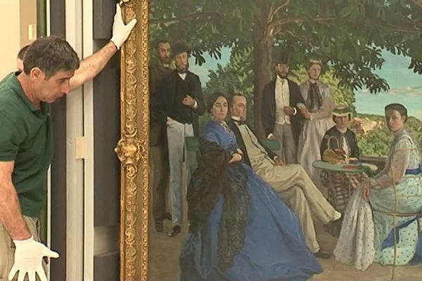 "La réunion de famille" de Frédéric Bazille déballée au musée Fabre à Montpellier