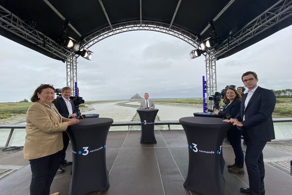 Françoise Herman, Michael Dodds, Franck Besnier, Catherine Brunaud-Rhyn et Thomas Velter