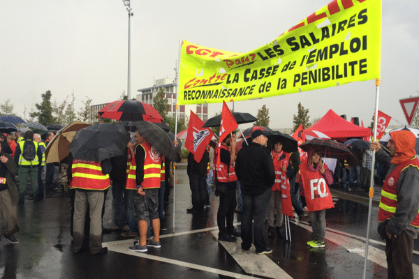 Parmi les manifestants beaucoup de salariés des ACC