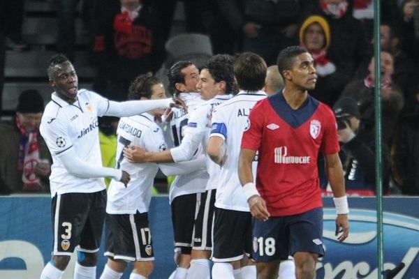 Franck Béria (LOSC), après le but de Valence. 