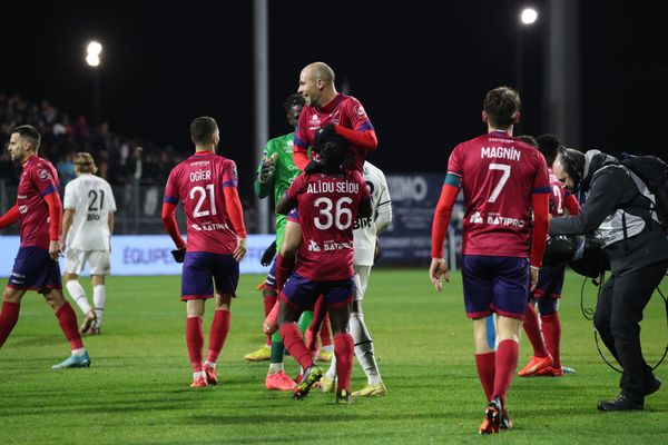 Les joueurs du Stade Rennais affrontent le PSG ce dimanche 15 janvier 2023 (ici le 11 janvier 2023 contre Clermont-Ferrand).