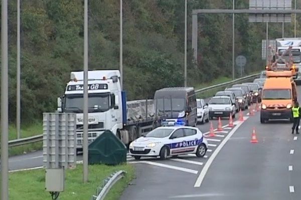 La circulation a été fortement perturbée ce mercredi matin.