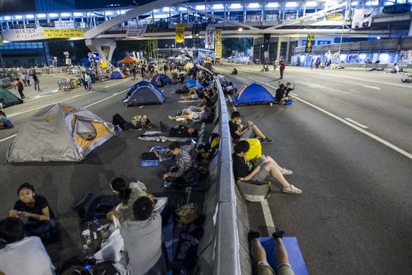 Des manifestants à Hong Kong