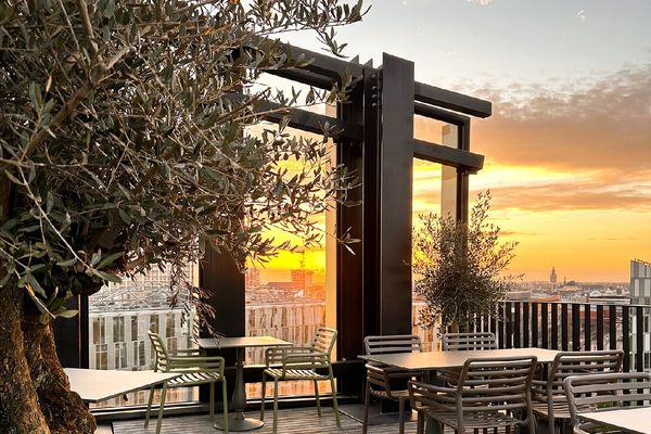 Le rooftop avec vue panoramique du Mesa