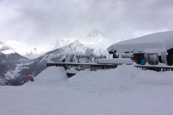 A la Norma en Savoie, d'importants cumuls de neige ont été enregistrés