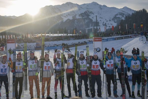 Norvège, Allemagne, France, le tiercé gagnant du relais d'Hochfilzen en Autriche.