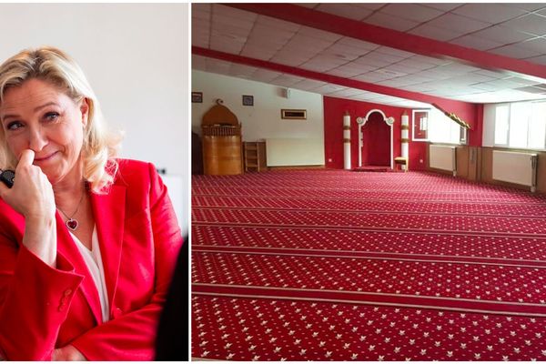 La présidente du RN Marine Le Pen dénonce l'appel à la prière à la mosquée turque Selimiye de Valentigney (Doubs). Celle-ci est pourtant fermée depuis le début du confinement