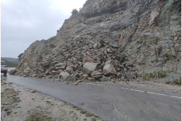 L'éboulement a eu lieu sur la RD 81.