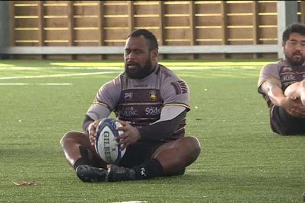 Le Stade Rochelais à l'heure de l'entraînement ce lundi