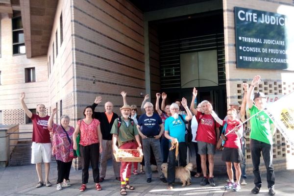 Des Faucheurs Volontaires d’OGM, qui étaient poursuivis pour refus de prélèvement ADN, ont été relaxés par le tribunal correctionnel de Dijon mardi 23 juin 2020. 