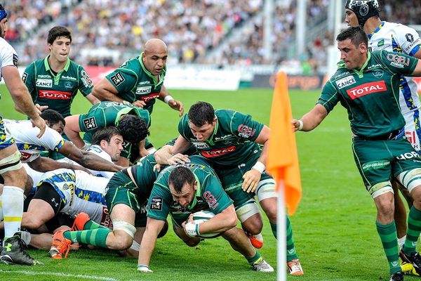 La section paloise contre Clermont, le 7 mai 2016, à Pau