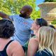 Montpellier - Teddy Riner, triple champion olympique de judo avec les fans - 9 juillet 2024.