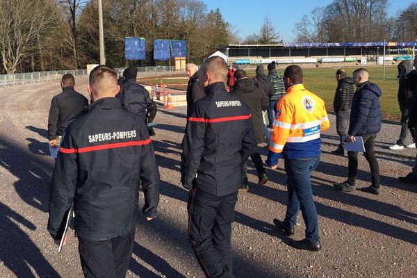 Visite de la commission de sécurité au stade de la Colombière