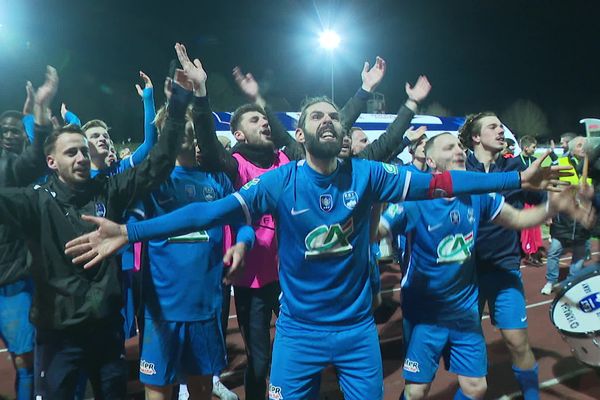 Théo Gazagnes, un des quatre Thaonnais qui avaient battu Nantes avec Epinal en 16ème de finale de la Coupe de France en 2013.