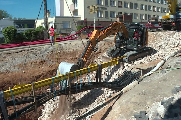 Les travaux de la rue de Vesoul devrait se poursuivre jusqu'à début juillet 24