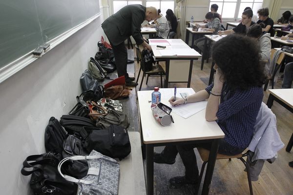 Epreuve du bac dans un lycée (photo d'illustration)