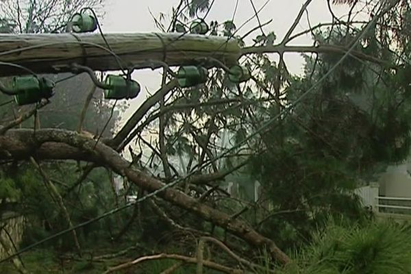 La commune de Port-aux-Barques en Charente-Maritime était sur l'une des premières communes touchées par la tempête Martin.