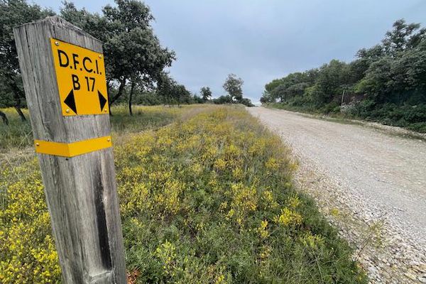 La jeune femme a été retrouvée sur ce chemin.