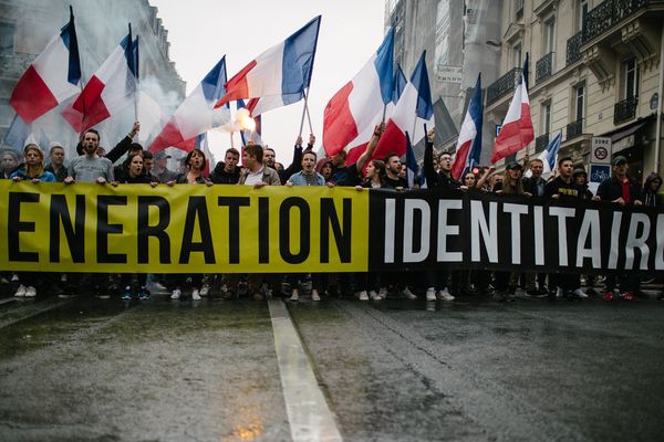 Manifestation de Génération Identitaire à Paris en mai 2016