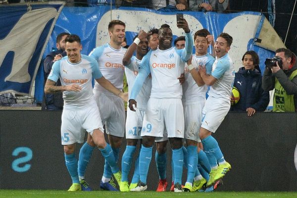 Selfie de Mario Balotelli après le premier but de l'attaquant italien