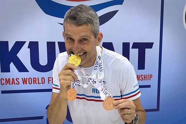 Carton plein pour l'apnéiste caennais Arnaud Manner aux championnat du monde indoor 2023