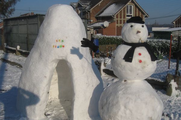 Un igloo à Eleu-dit-leauwette dans le Pas-de-Calais.