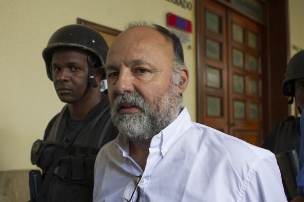 L'expert aérien, Christophe Naudin à son arrivée à la Cour de Saint-Domingue en mars 2016, arrêté en Egypte puis extradé vers la République Dominicaine