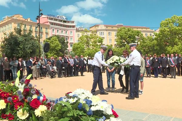 Illustration. Le 8 mai commémoré à Ajaccio.