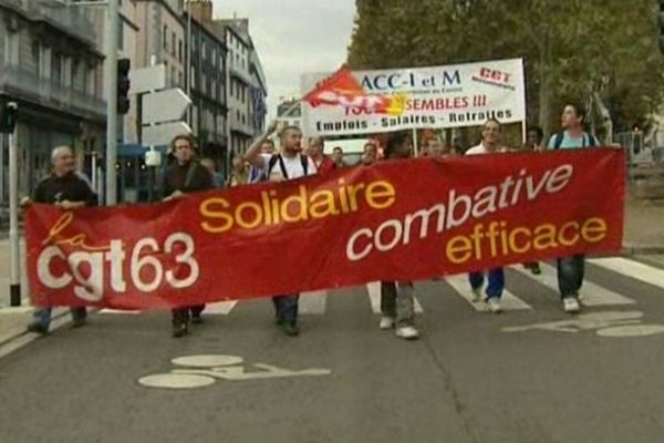 Clermont-Ferrand, manifestation du 9 octobre 2012