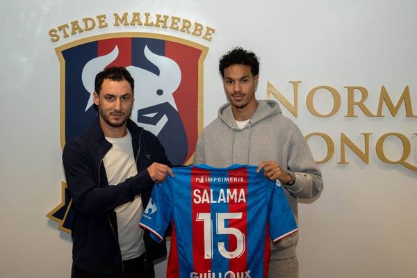 L'attaquant rémois Amine Salama arrive au SM Caen en prêt jusqu'à la fin de la saison.