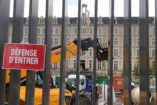 Le chantier de la future cité judiciaire de Poitiers