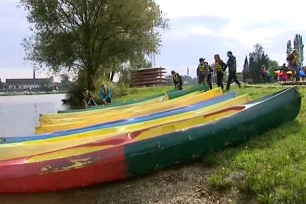 C'est à la base de plein air d'Auxonne que ces élèves de 6e vivent ensemble pendant 4 jours.