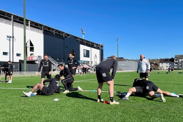 En immersion avec le CA Brive en entrainement.