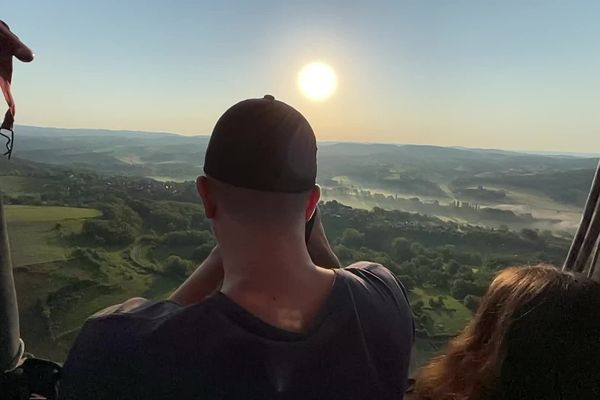 Nous avons pu voir les paysages défiler, le 29 juillet 2024, en Corrèze.