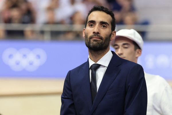 Martin Fourcade, lors des JO de Paris, en juillet 2024.