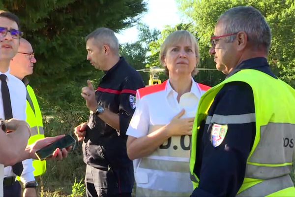 Fabienne Buccio, mobilisée sur les incendies de juillet 2022 en Gironde.