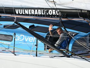 Le skipper Thomas Ruyant dispute son 3e Vendée Globe