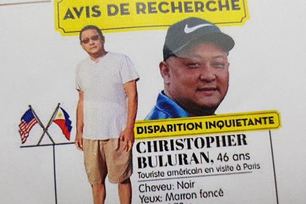 Un avis de recherche a été lancé pour trouver Christopher Buluran, un touriste américain qui a disparu à Paris.