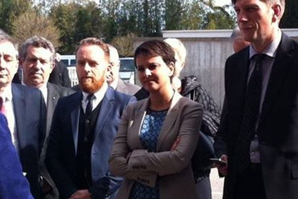 Najat-Vallaud Belkacem à Cirey-sur-Vezouze (54), jeudi 21 avril 2016.