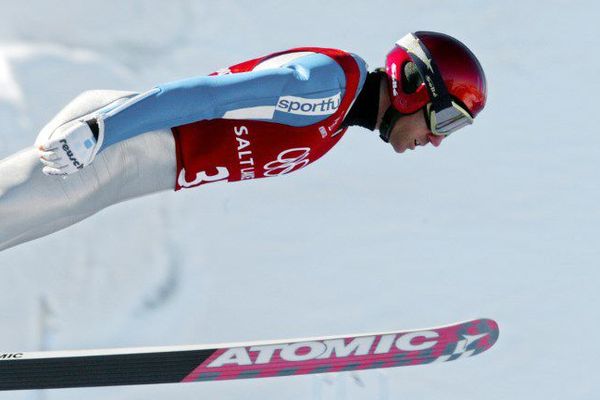 Frédéric Baud, lors des jeux d'hiver de Salt Lake 2002.